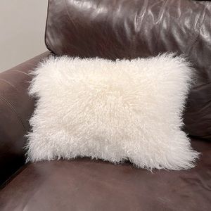 POTTERY BARN Small Fur Pillow